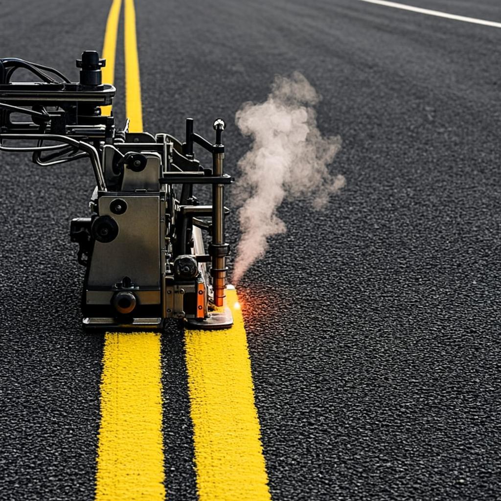 Thermoplastic Road Marking β The industry-standard durable line marking system.